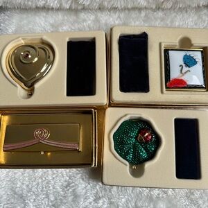 Estee Lauder Gold and Green Compact Collection